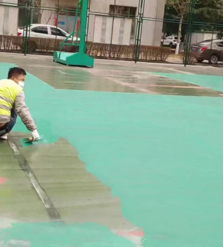 张家界球场地面翻新